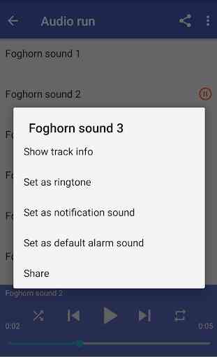 Foghorn sounds 3