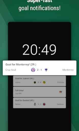 Football Live Scores Mexico 2020 - GoalAlert 2