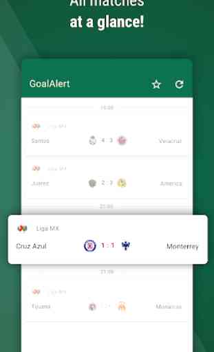 Football Live Scores Mexico 2020 - GoalAlert 3