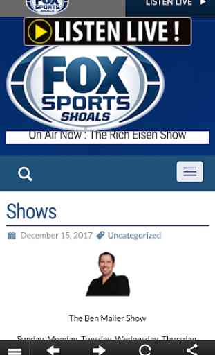 Fox Sports Shoals WSBM-FM 3