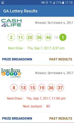 GA Lottery Results 2