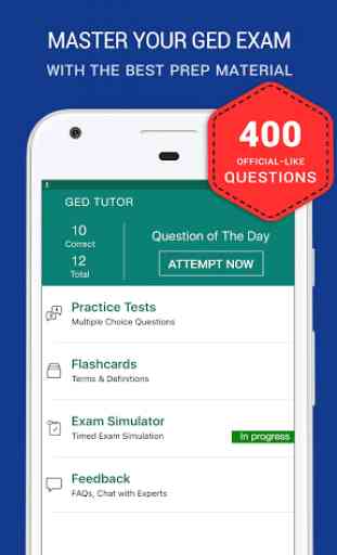GED Tutor - Practice Exam Prep & Flashcards 1