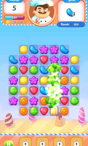 Gusto Yummy Chef - Match 3 Fruit Candy Puzzle Game 1