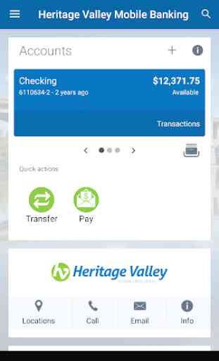 Heritage Valley Mobile Banking 2