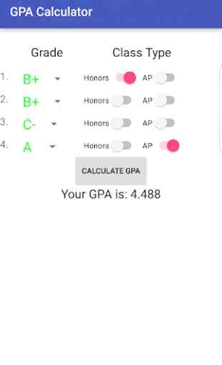 High School GPA Calculator 3