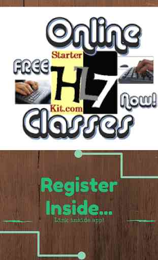 HL7 Starter Kit - FREE Classes 1