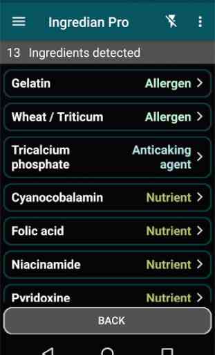 Ingredian Pro: Scan Food Labels 2
