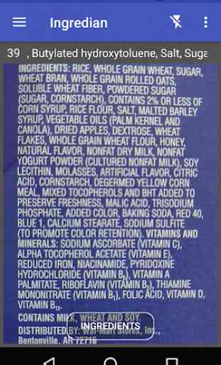Ingredian: Scan Food Labels 1