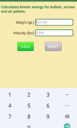 Kinetic Energy Calculator 2