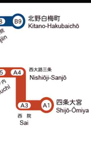 Kyoto Tram Map 2