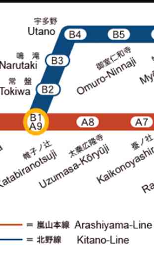 Kyoto Tram Map 3