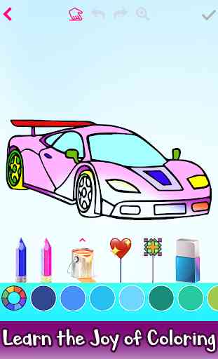 Learn to Draw Cars: Color , Glitter , Drawing Game 3