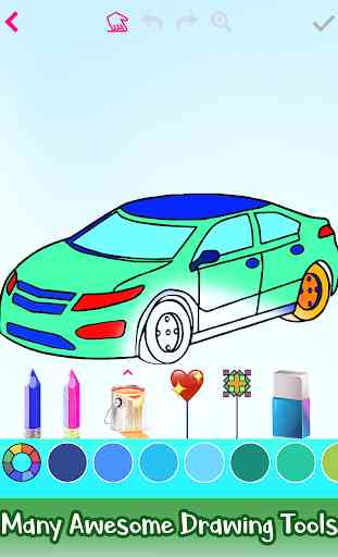 Learn to Draw Cars: Color , Glitter , Drawing Game 4