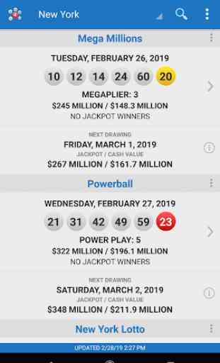 Lotto Results Premium - Lottery Games in US 2