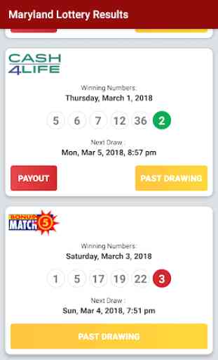 Maryland Lottery Results 2