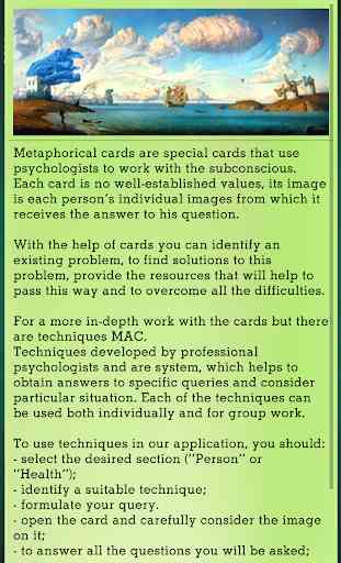 Metaphoric cards: Emerald. Well-being techniques 2