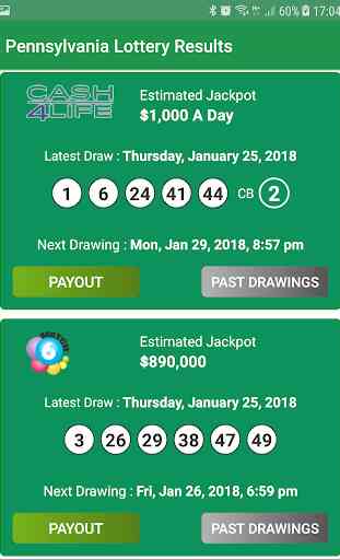 Pennsylvania Lottery Results 2