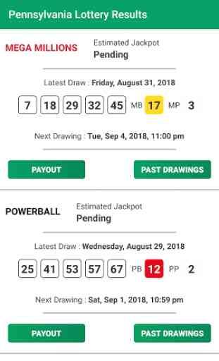 Pennsylvania Lottery Results 1