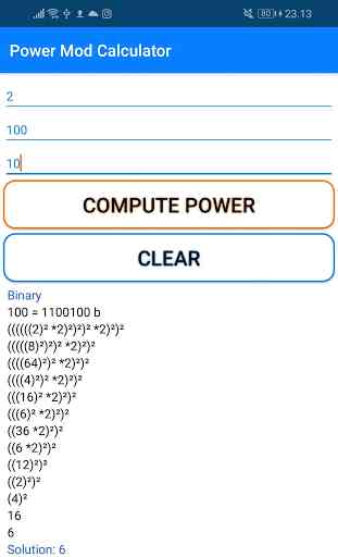 PowerMod Calculator (with steps) 2
