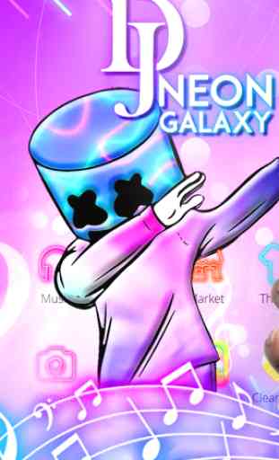 Purple DJ Galaxy Launcher 1