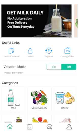 Qubag - Online Daily Milk & Grocery App 1