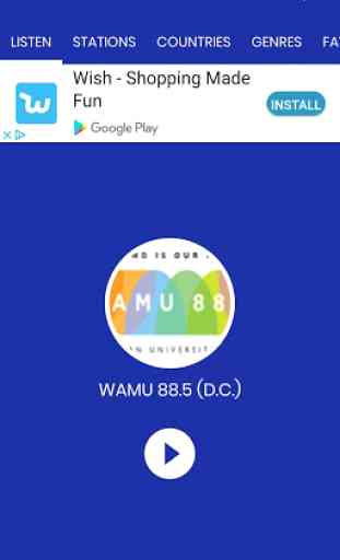 Radio Turner for WAMU 88.5 D.C. 1