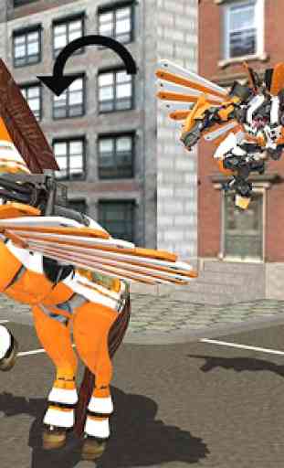 Real Robot Horse Battle:Wild Horse US Police Robot 1
