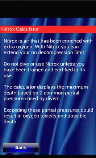 Scuba Nitrox MOD Calculator 2