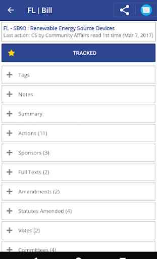 TrackBill: Legislation Tracker 2