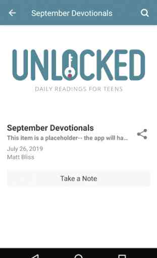 Unlocked - Teen's Devotionals 2