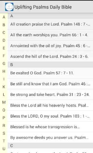 Uplifting Psalms Daily Bible 1