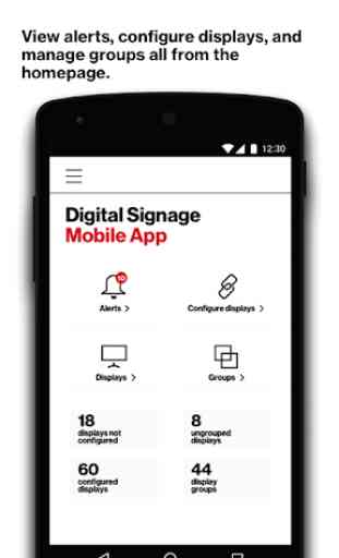 Verizon Digital Signage Mobile App 1
