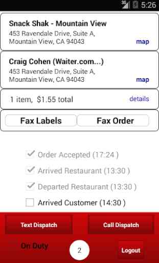 Waiter.com Driver 2