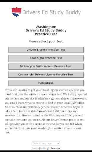 Washington Driver License Test 1