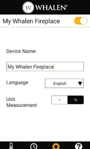 Whalen Fireplace Bluetooth App 3