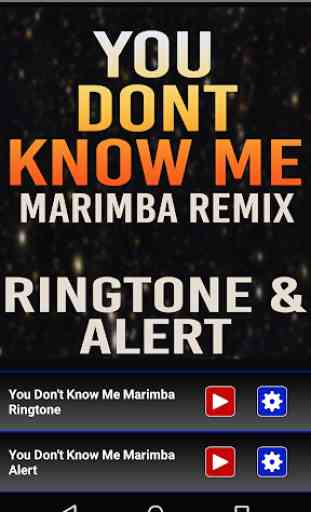 You Don't Know Me Marimba Tone 2