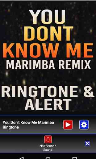 You Don't Know Me Marimba Tone 3