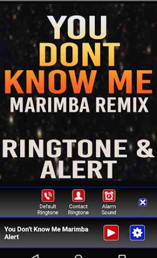 You Don't Know Me Marimba Tone 4