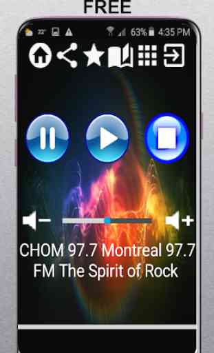 CA Radio CHOM 97.7 Montreal 97.7 FM Rock App Radio 1