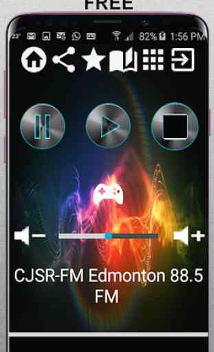 CJSR-FM Edmonton 88.5 FM CA App Radio Free Listen 1