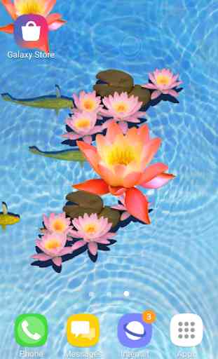 3D Freshwater Fish Koi Pond live Wallpaper 4