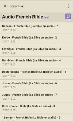 Audio French Bible - La Bible en audio 2