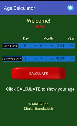 Birthday Age Calculator 2