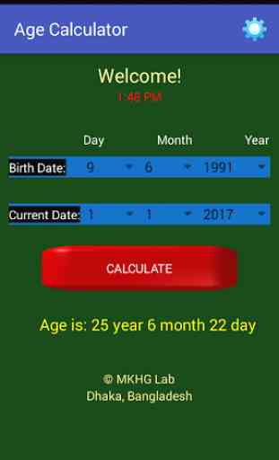 Birthday Age Calculator 3