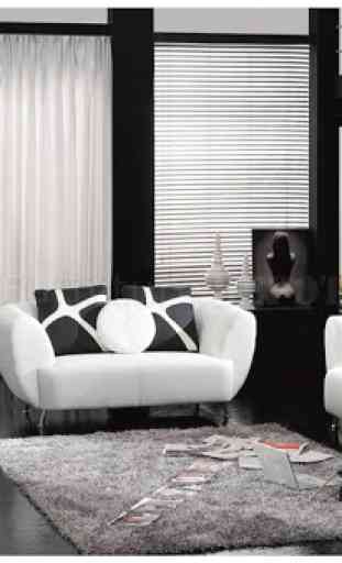 Black and White Color Room Decoration 3