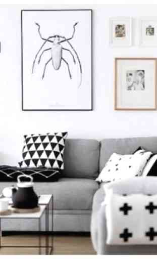Black and White Color Room Decoration 4