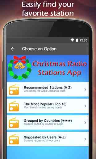 Christmas Radio Station App 3