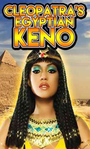 Cleopatra's Egyptian Keno - Fun Free Game 1