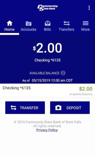 Community State Bank of Rock Falls Mobile 2