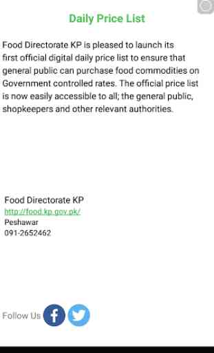 Daily Price List- Peshawar KP 1